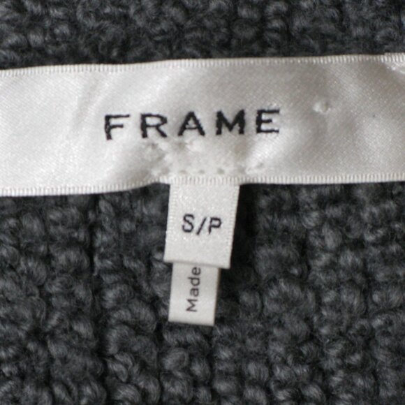 Frame Gray Button Front Soft Wool Cardigan Size Small - Picture 7 of 7